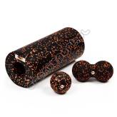 Zestaw do masażu: wałek, podwójna i pojedyncza piłka