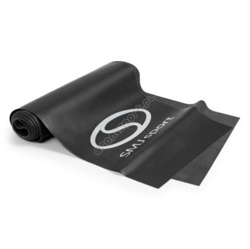 Taśma guma oporowa fitness HEAVY czarna 0,6 mm